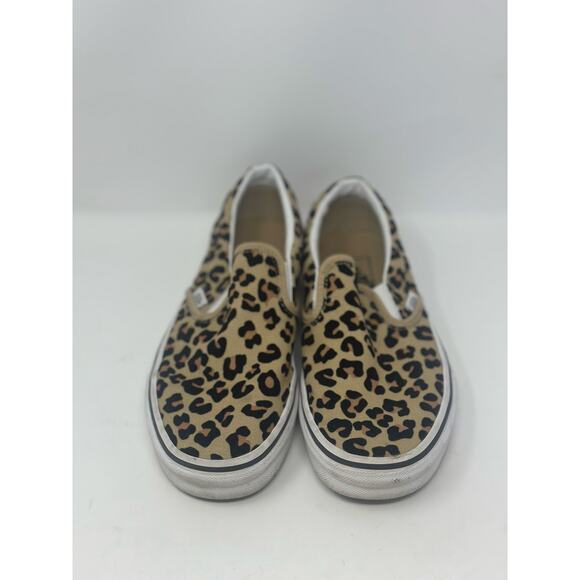 Women's Vans Classic Slip On Sneakers Leopard Print Size 8 - Picture 2 of 6